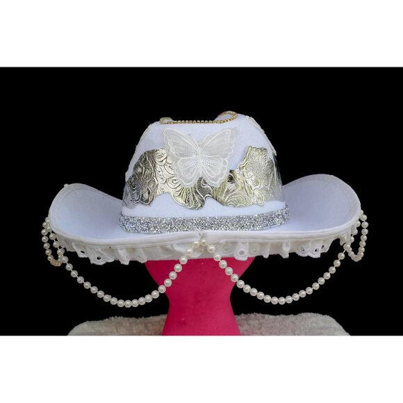Pearl Bride Cowgirl Hat main image 6